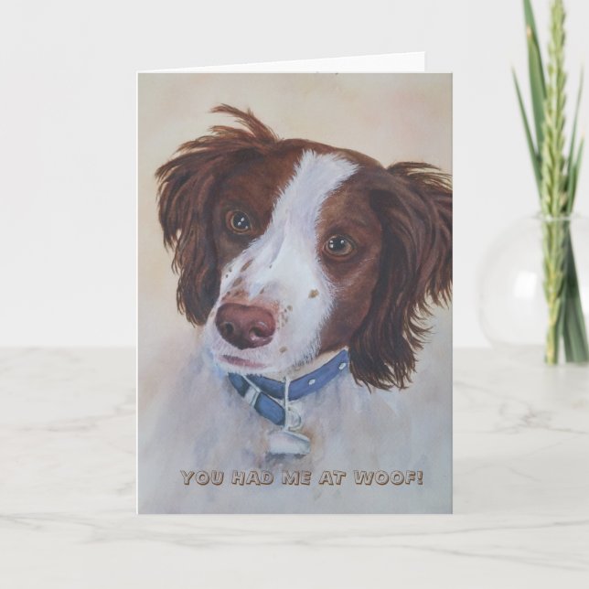 BROWN- OCH WHITRETRIEVER | VÄXTKORT KORT (Framsida)