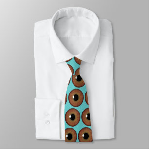 Brown Öga Iris Coola Eyeball Anpassningsbar Neck Slips