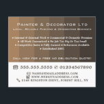 Brown Ombre Rand, Painter & Decorator Flygblad<br><div class="desc">Brown Ombre Rand,  Painter & Decorator Reklamflygare av Affärskortet Store.</div>