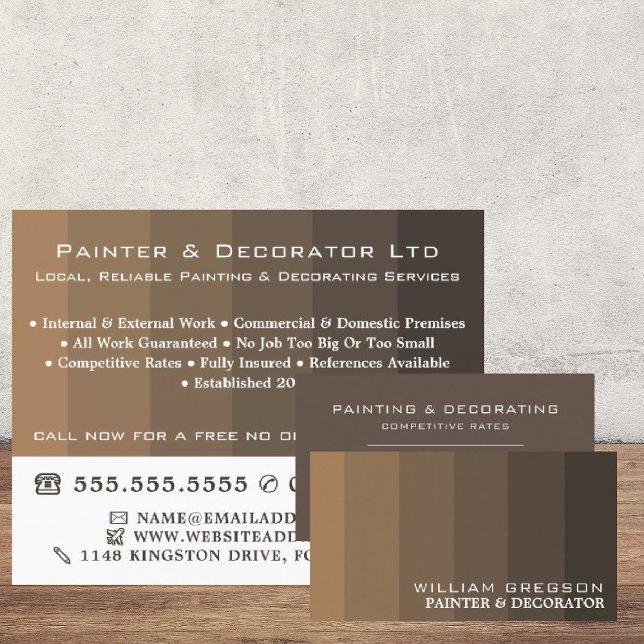 Brown Ombre Rand, Painter & Decorator Reklamblad (Skapare uppladdad)