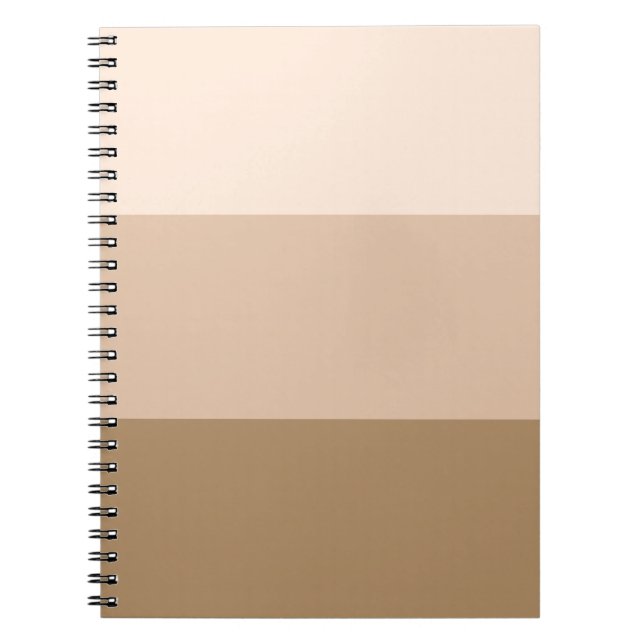 Brown Ombre Stripe Anteckningsbok (Framsidan)