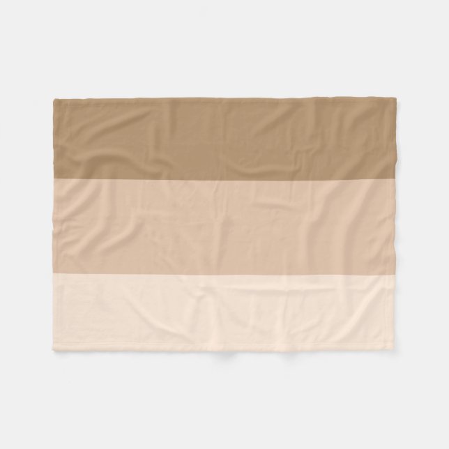Brown Ombre Stripe Fleecefilt (Framsidan (Horisontell))