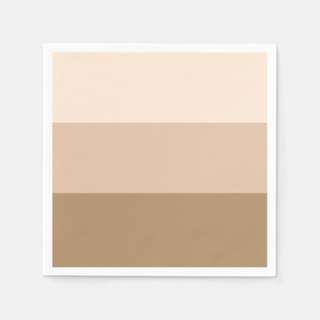 Brown Ombre Stripe Pappersservett (Framsidan)