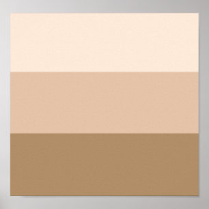 Brown Ombre Stripe Poster