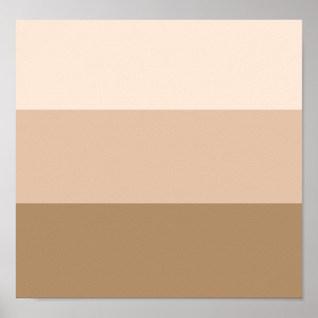 Brown Ombre Stripe Poster (Framsidan)