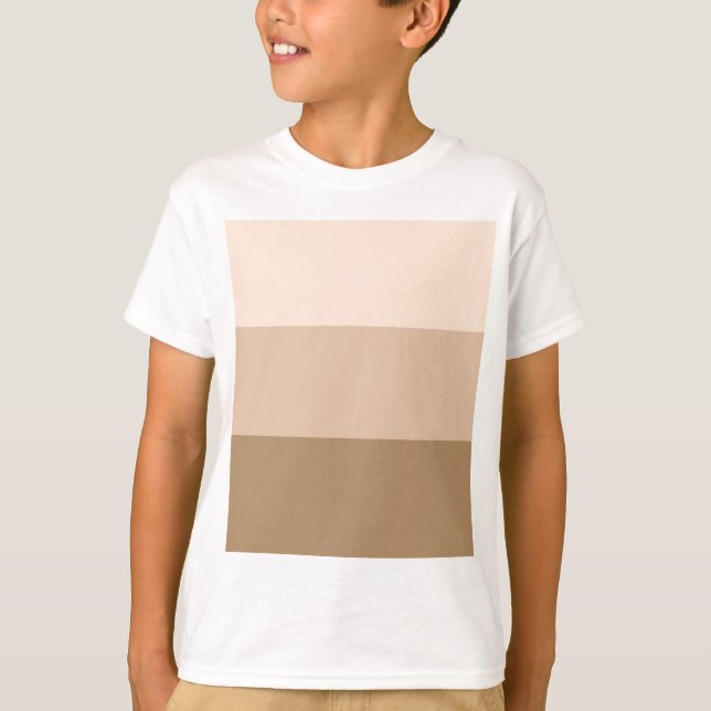 Brown Ombre Stripe T Shirt (Framsida)