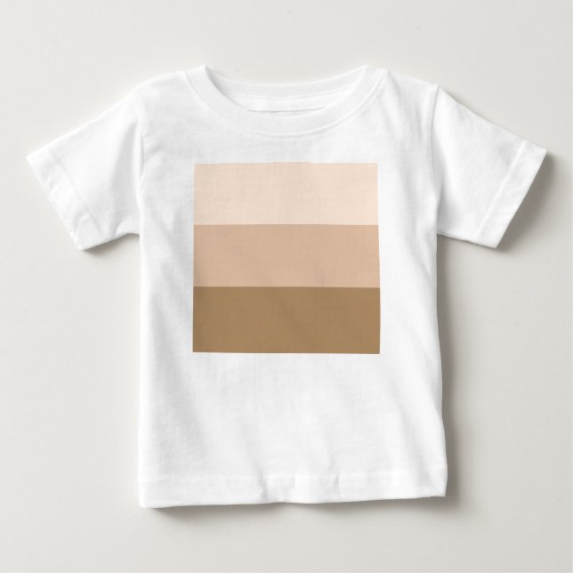 Brown Ombre Stripe T Shirt (Framsida)