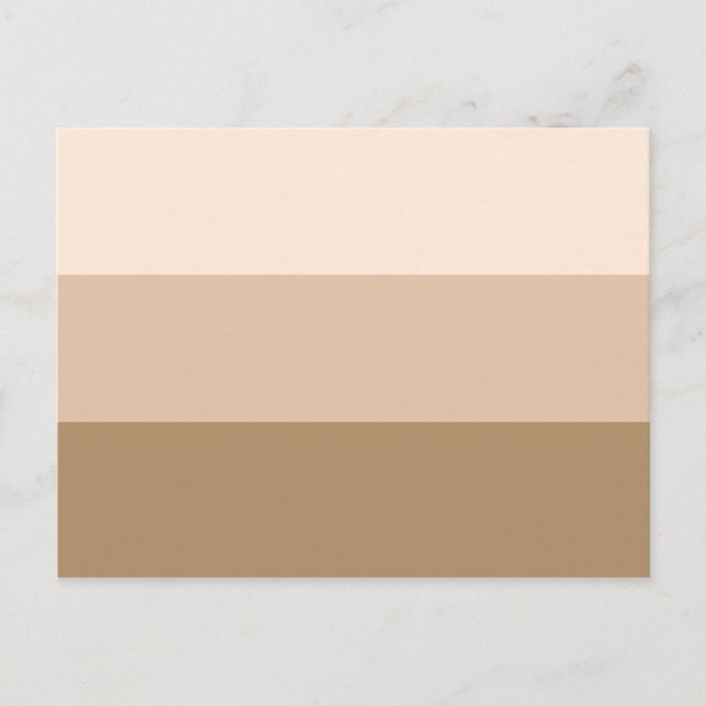 Brown Ombre Stripe Vykort (Framsida)