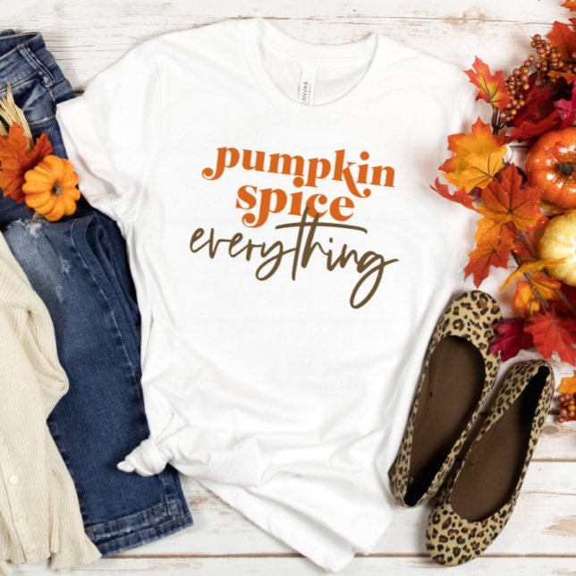 Brown Orange Pumpkin Spice Allt T Shirt (Skapare uppladdad)