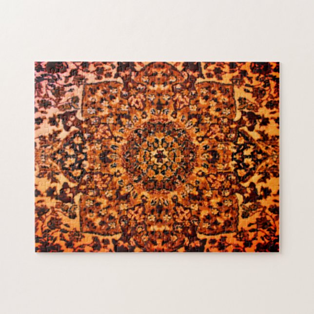 Brown Oriental Matta Pussel (Horisontell)