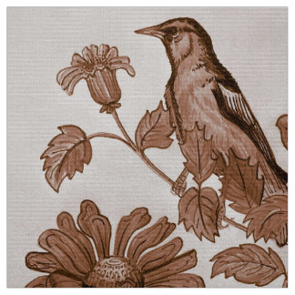 Brown Oriole Fabric Tyg