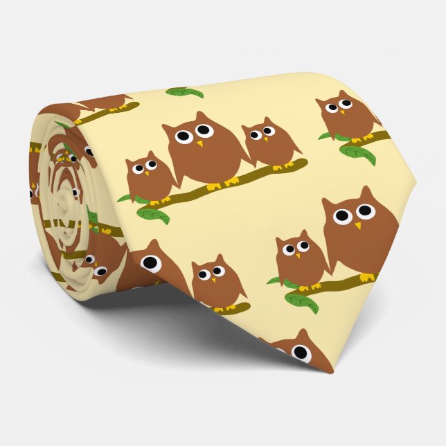Brown Owls Design Any Colour Background Slips (Rullad)