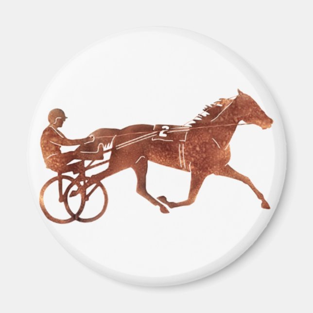 Brown Pacer Silhouette Magnet (Framsidan)