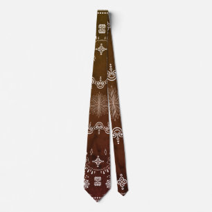 Brown Paisley Tie Slips