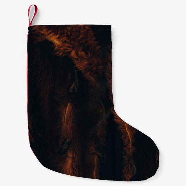 Brown päls jackar liten julstrumpa (Framsidan)