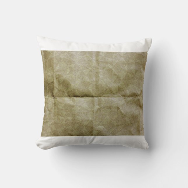 Brown paper wrinkle. Crease the paper. Background  Kudde (Framsida)