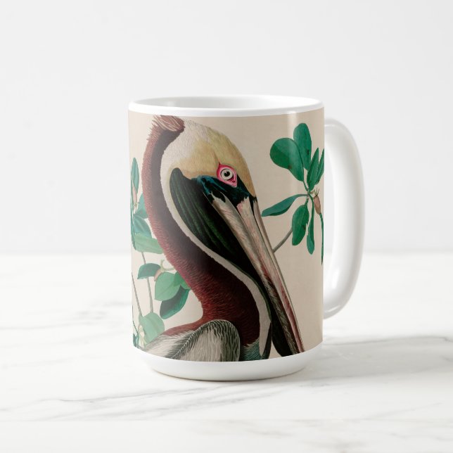 Brown Pelican Birds of America Audubon Print Kaffemugg (Framsida höger)