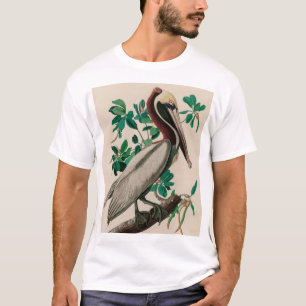 Brown Pelican Birds of America Audubon Print T Shirt
