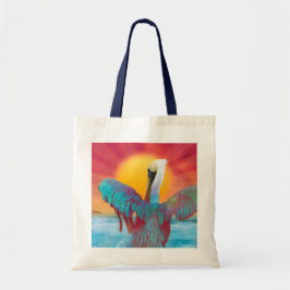 Brown Pelican ISLAND SUNSET Tygkasse