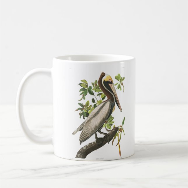Brown Pelican John Audubon Birds of America Kaffemugg (Vänster)
