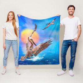 Brown Pelicans SOL KISSED ISLAND #1 Fleecefilt