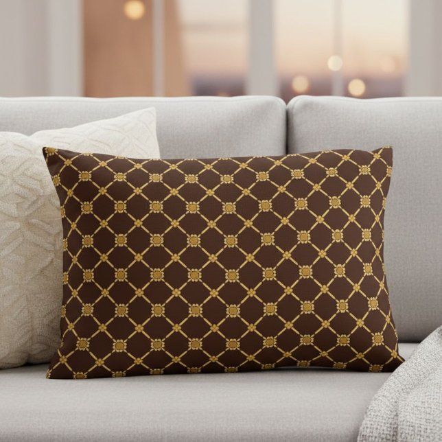 brown pillow,  modern pillow, elegant pillow prydnadskudde (Skapare uppladdad)