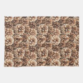 Brown Pine Cones Nature  Kökshandduk