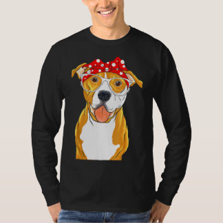 Brown Pitbull Funny Pit Bull Mamma T Shirt