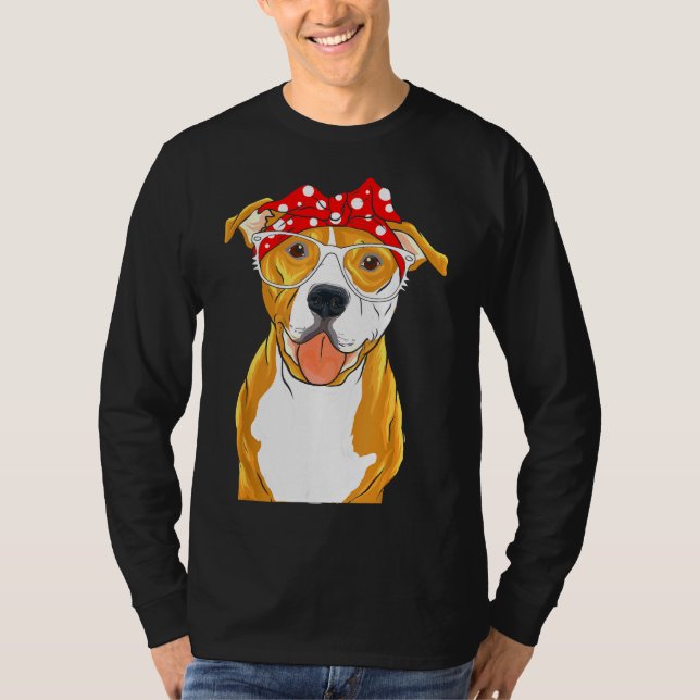 Brown Pitbull Funny Pit Bull Mamma T Shirt (Framsida)