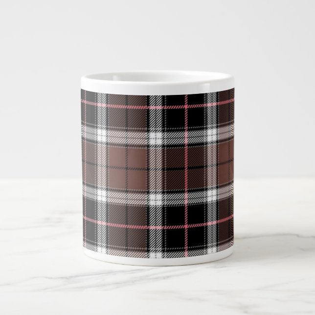 Brown Plaid Jumbo Mugg (Framsidan)