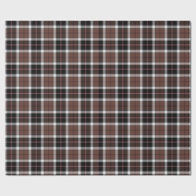 Brown Plaid Wrapping Paper Presentpapper (Seam)
