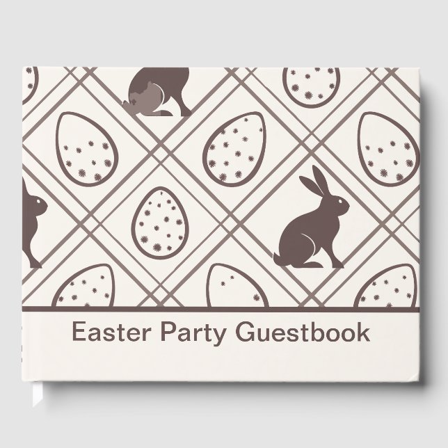 Brown Play Personlig Påsk Gästböcker (Framsida)