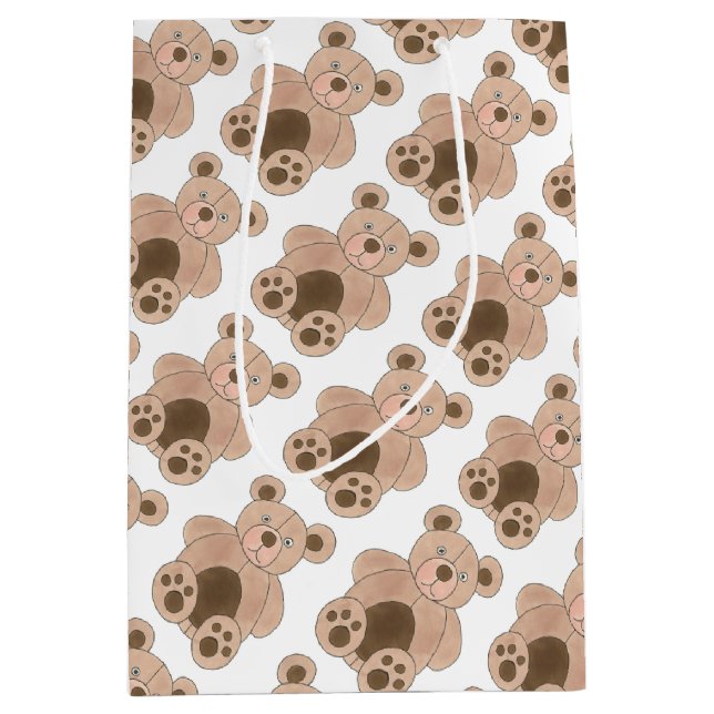 Brown Plush Leksak Nalle Mjukisdjur Birthday (Framsidan)