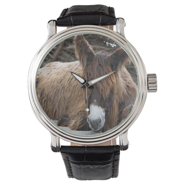 Brown Poitou Donkey Armbandsur (Framsida)