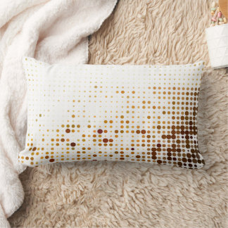 Brown Polka Cotton Dekorativ kudde