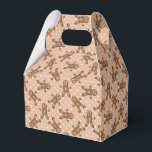 Brown Polka Dot Pepparkaksgubbe-jultomte Cookie Presentaskar<br><div class="desc">Brun Polka - Punktlista - Pepparkaksgubbe - favoritruta för julkakor</div>