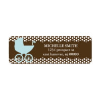 Brown Polka dots & Carriage Returetiketters