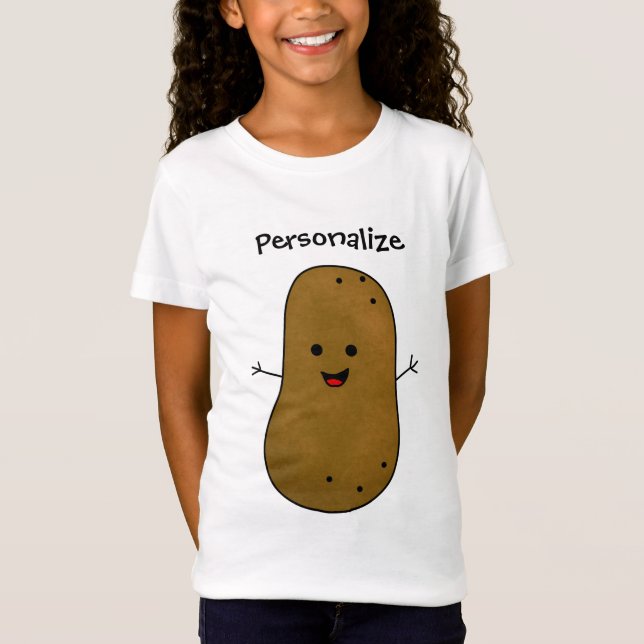 Brown Potato Personlig T Shirt (Framsida)