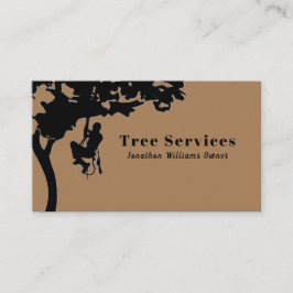 Brown Professionell Träd Trimming Service Visitkort
