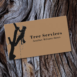 Brown Professionell Träd Trimming Service Visitkort