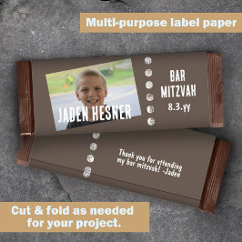 Brown Pub Mitzvah Anpassningsbar Candy Pub Wrapper