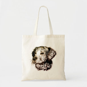 Brown Puppy Sketch Tygkasse