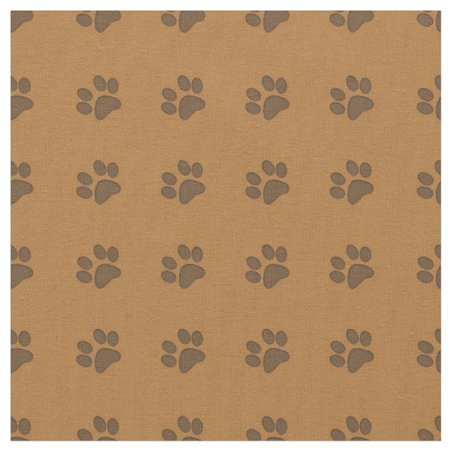 Brown Puppy Tass-Fabric Tyg (Närbild)
