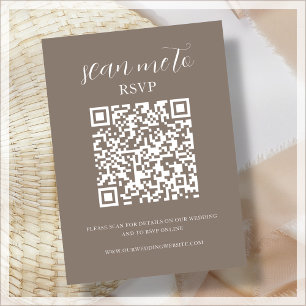Brown   QR-kod   BRÖLLOP OSA Tilläggskort