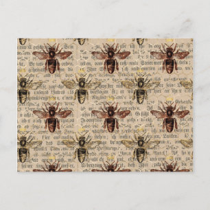Brown Queen Bee Vykort