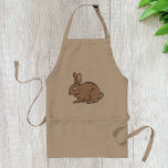 Brown Rabbit Apron Förkläde<br><div class="desc">En söt brun kanin som ser så älskvärd ut. Denna utformning av en brun kanin gör perfekten till en rad olika coolor. Du kommer att vilja ta hem denna bruna kanin. Den bruna kaninen ser underbar ut på den här plattan. Perfekt för dig själv eller som gåva</div>