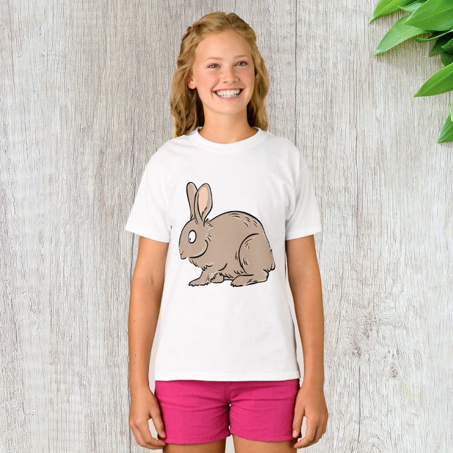 Brown Rabbit Girls T-Shirt (Skapare uppladdad)