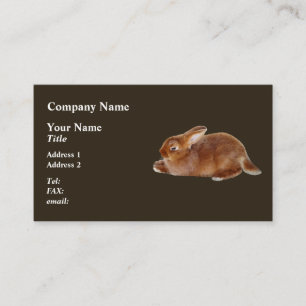 Brown Rabbit Visitkort
