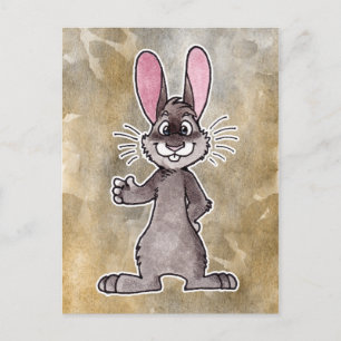 Brown Rabbit Vykort
