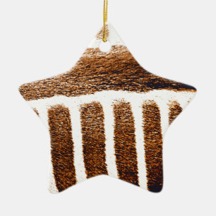 Brown Rand_ Julgransprydnad Keramik